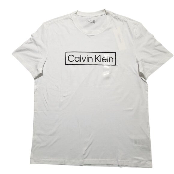 Calvin Klein Men's‎ T-shirt Short Sleeve White Size Large Graphic Print L… - Picture 1 of 6